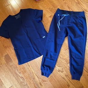 Figs Scrub Set- Navy